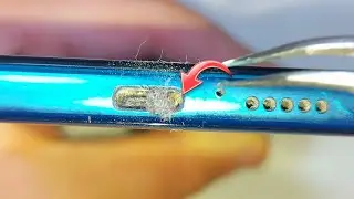 satisfying clean dirty  type-c charging port  _ how to clean charging port type-c