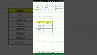 Excel flash fill #shorts #youtubeshorts