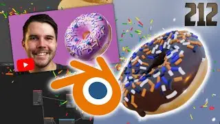 BLENDER PRO takes the DONUT TUTORIAL for the FIRST TIME!! (Here's what I learned)