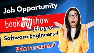 book my show Hiring Software Development Engineer-1 (frontend) || book my show Jobs Opportunity