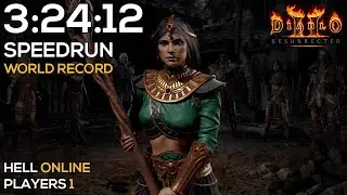 HELL BNET SORCERESS SPEEDRUN - WORLD RECORD - 3:24:12 IGT | 3:28:35 RTA | DIABLO 2 RESURRECTED