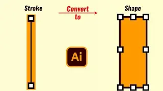 How to Convert Strokes to Shapes in Illustrator