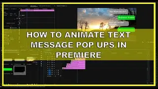 How To Animate Text Pop Ups In Premiere