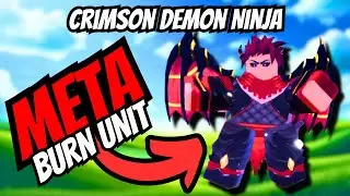 Fire Demon Ninja and Crimson Demon Ninja Showcase [ Anime Defenders ] Roblox