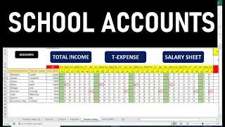 school account maintain in excel format worksheet