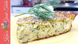 How To Make Crustless Greek Zucchini Pie | Batzina From Thessalia | Ken Panagopoulos