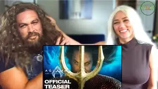 Jason Momoa & Amber Heard REACTION Aquaman 2 Teaser Trailer | DEEPFAKE