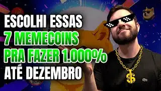 8 MEMECOINS QUE VOU GANHAR MUITO DINHEIRO ATÉ DEZEMBRO DE 2024