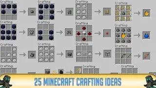 ✔ Minecraft: 25 Awesome Crafting Recipe Ideas