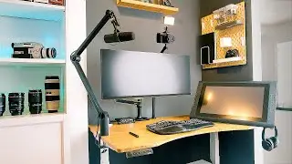 Work from Home Office Tour - Dream Desk Setup 2021- A Photographers Workspace