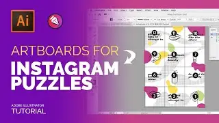 Instagram Puzzles  |  Get Creative with Artboards | ILLUSTRATOR TUTORIAL