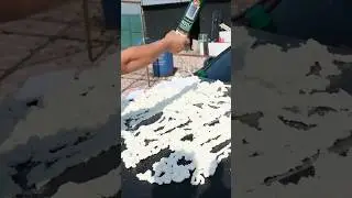 Mercedese köpük sıktık