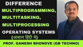 Types of OS : Part 2 | Multiprogramming, Multitasking and Multiprocessing operating systems (हिंदी)