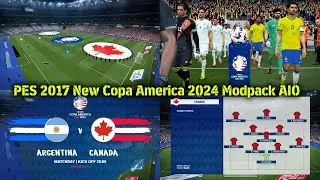 PES 2017 New Copa America 2024 Modpack AIO