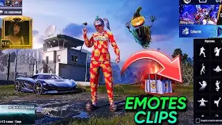 PUBG EMOTES PACK IN NEW LOBBY 🥵 || 4K QUALITY FREE EMOTES CLIPS FOR EDIT 🔥 || UNEDIT EMOTES CLIPS