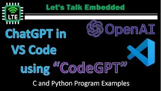 Setup CodeGPT extension for Visual Studio Code and Generate, Run programs! C and Python examples