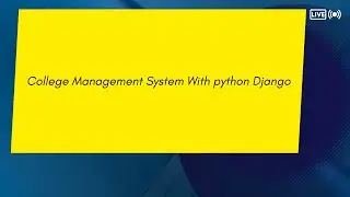 College Management System Django with Source Code