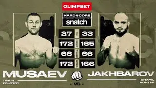 Hardcore Fighting Championship: Тимур Золотой Мусаев vs Шамиль Охотник Джахбаров fight Highlights