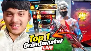 🔴[Live] Dominating Top 1 Grandmaster V Badge Lobby🗿😤Serious Grandmaster Pushing😡-Garena Free Fire