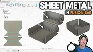 Intro to SHEET METAL in Fusion 360 - Sheet Metal Beginners Start Here!