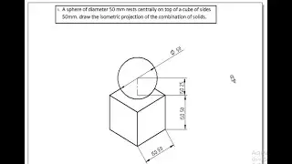 Isometric projection Problem no  1 Isometric projection Computer Aided engineering drawing BCEDK103