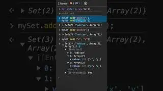 Sets in javascript #webdevelopment #javascript