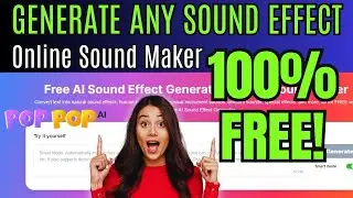 POP POP AI: Free AI Sound Effect Generator (100% FREE!)