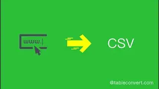 How to extract the table in the URL and convert it to CSV/TSV online?