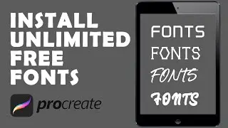 #shorts | How To Import Fonts In Procreate For Free | #youtubeshorts #learnprocreate