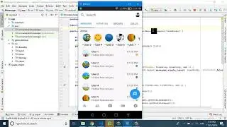 Facebook messenger app in android studio using Java