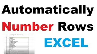 How To Automatically Number Rows In Excel Assign Serial No  Automatically 3 ways ردو/हिन्दी