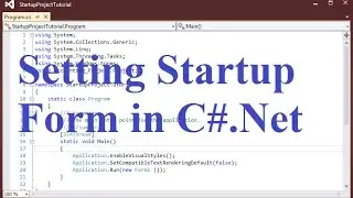 Setting Startup Form in C#.net.