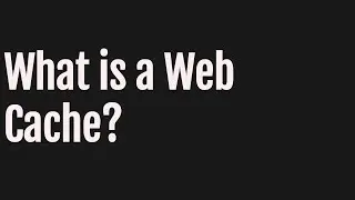 What is a Web Cache?