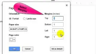 How to edit margins in Google docs