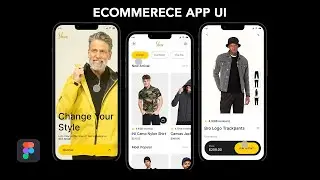 Ecommerce Fashion App UI UX Design in Figma - Full Tutorial App Design