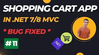 Shopping Cart project in .net core mvc (with authentication) | part 11 | Bug fixed