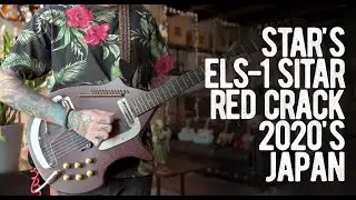 Star's ELS-1 Sitar Guitar Red Crack 2020'S Japan