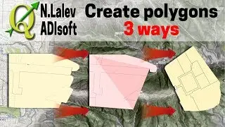 3 ways to create polygon features in QGIS!