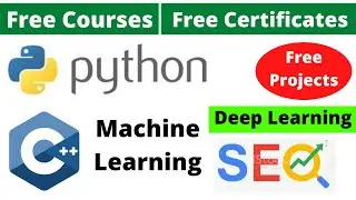 Udemy Free Certificate Courses SEO | Python ML Deep Learning | R Programming Projects Online Classes