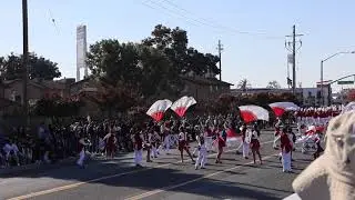 The Golden Valley Cardinal Regime at the 2023 Central California Band Review (CCBR) in Merced, CA