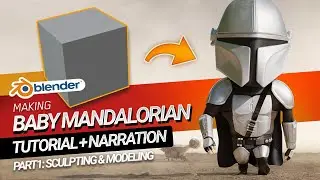 Creating Baby Mandalorian in Blender Tutorial - Part 1