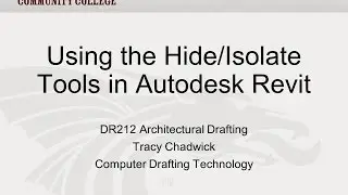 Using the Hide/Isolate Tools in Autodesk Revit