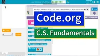 Code.org Express Lesson 11.9 Mini-Project: Sticker Art | Answers Explained | Course C Lesson 10.9