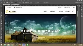 Photoshop tutorial:Simple webpage template design in photoshop - Part 2