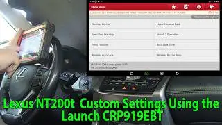 Hidden Custom Settings the Launch CRP919EBT Allows you to Change on a 2015 Lexus NX200t.