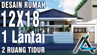 DESAIN RUMAH 12 x 18  meter I Bekasi - ANIMASI DESAIN RUMAH MINIMALIS MODERN 