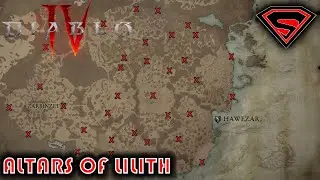 DIABLO 4 ALL 34 ALTARS OF LILITH IN HAWEZAR