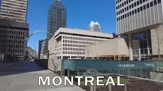 Spring Walk in Downtown Montreal in April 2023