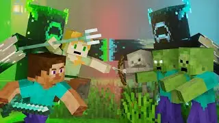 WARDEN VILLAGE : Attack Suddenly - Episode 5 - Alex and Steve Life (Minecraft Animation)