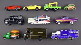 Learning Street Vehicles for Kids #6 - Matchbox, Hot Wheels, Tomica トミカ Cars and Trucks, Disney Cars